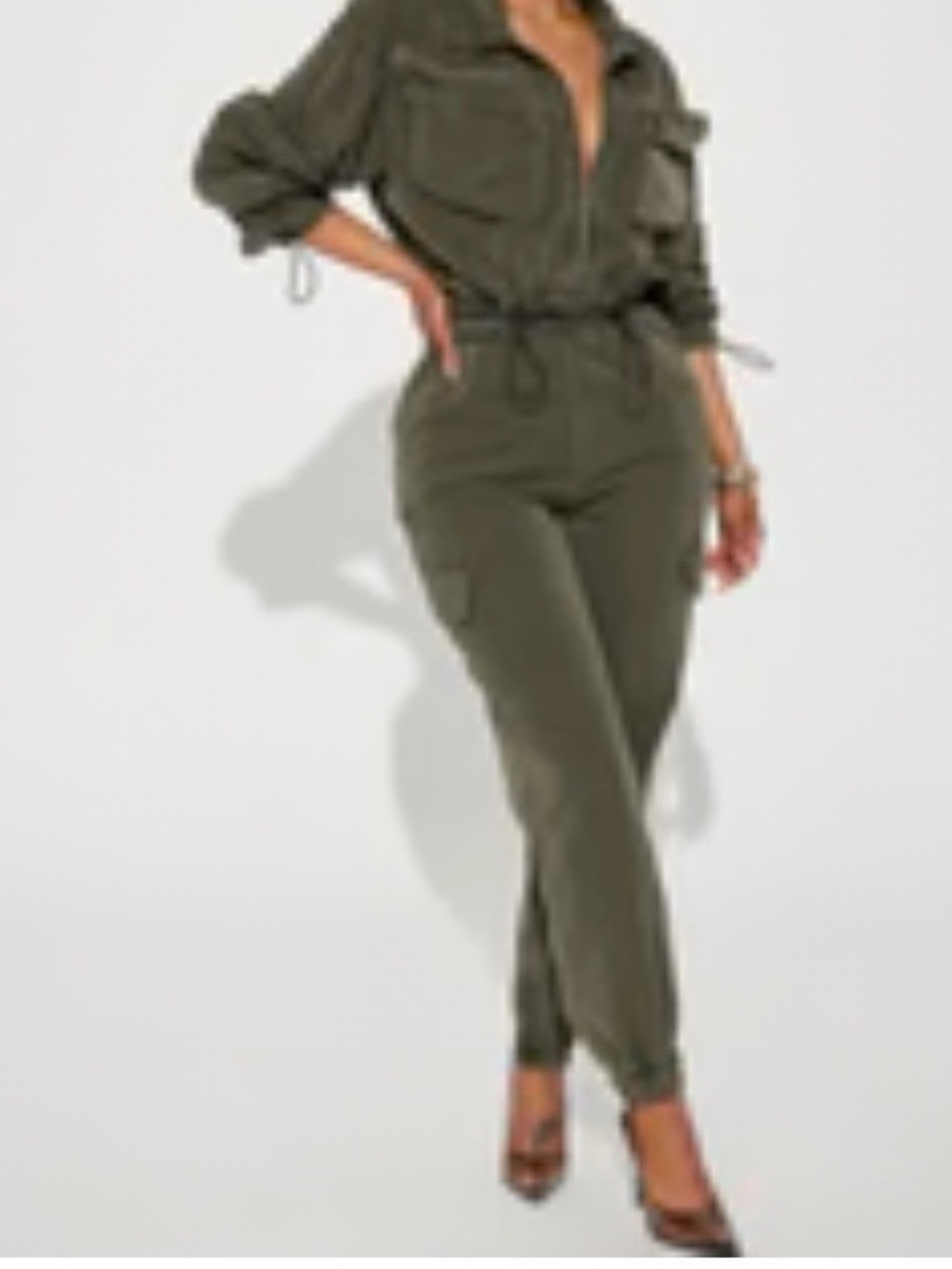 Fashion Nova Women's size XL Utility 2 piece set